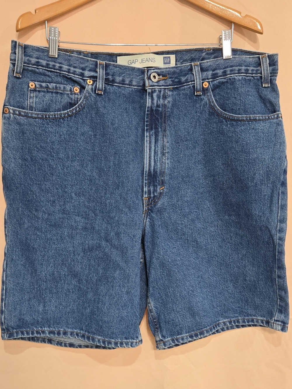 GAP Men's Mid-Blue Denim Jean Shorts